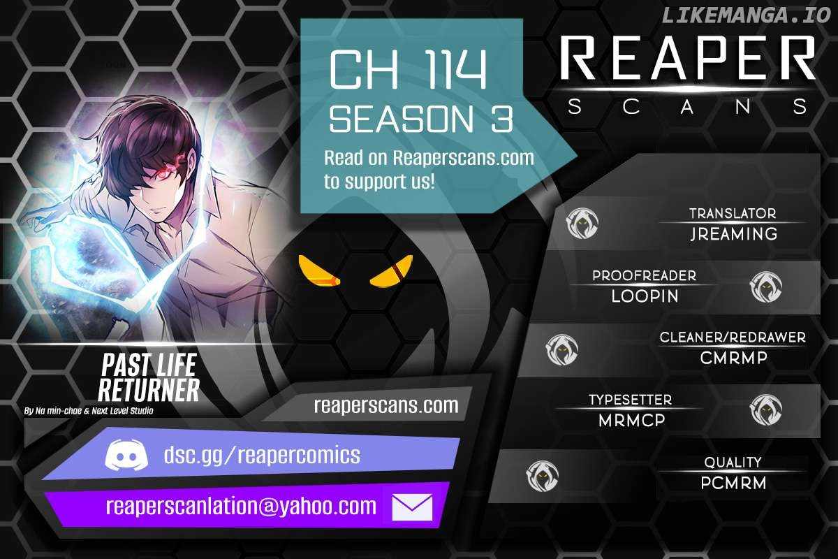 Let's Read Past Life Returner (Remake 2022) Chapter 114 Manga Manhwa Comic toon Online Everyday English Translation on Reaper Scan