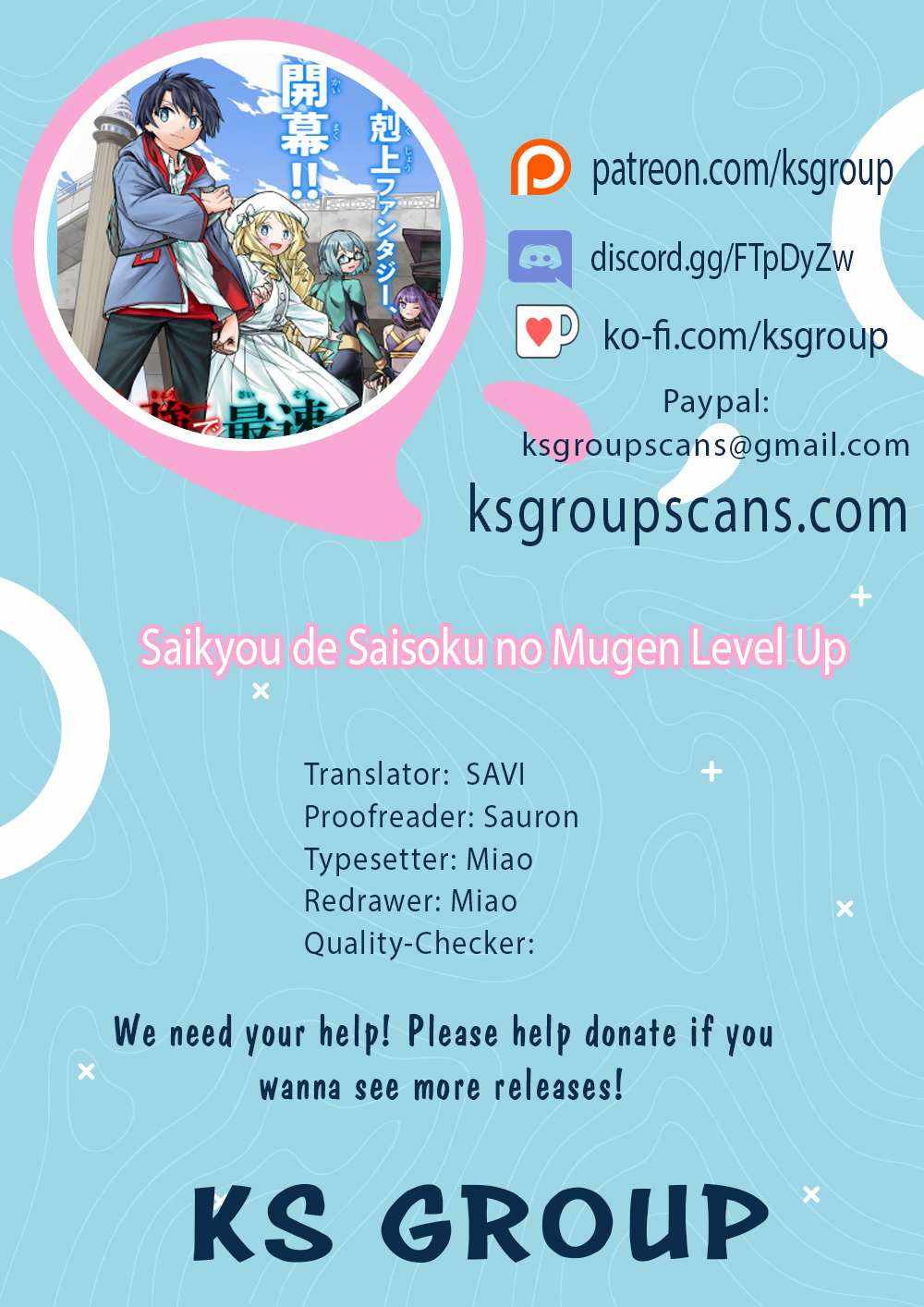 read Saikyou de Saisoku no Mugen Level Up Chapter 20 Manga Online Free at Mangabuddy, MangaNato,Manhwatop | MangaSo.com